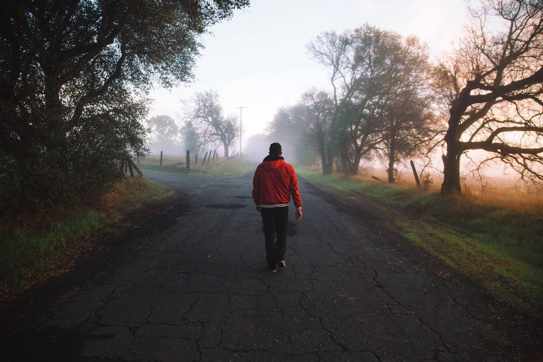 person walking path