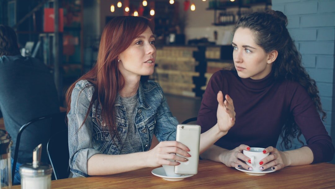 person showing empathy in conversation